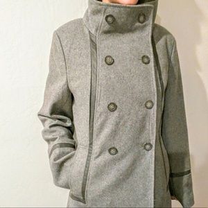 Calvin Klein Grey Wool Blend Coat/Jacket